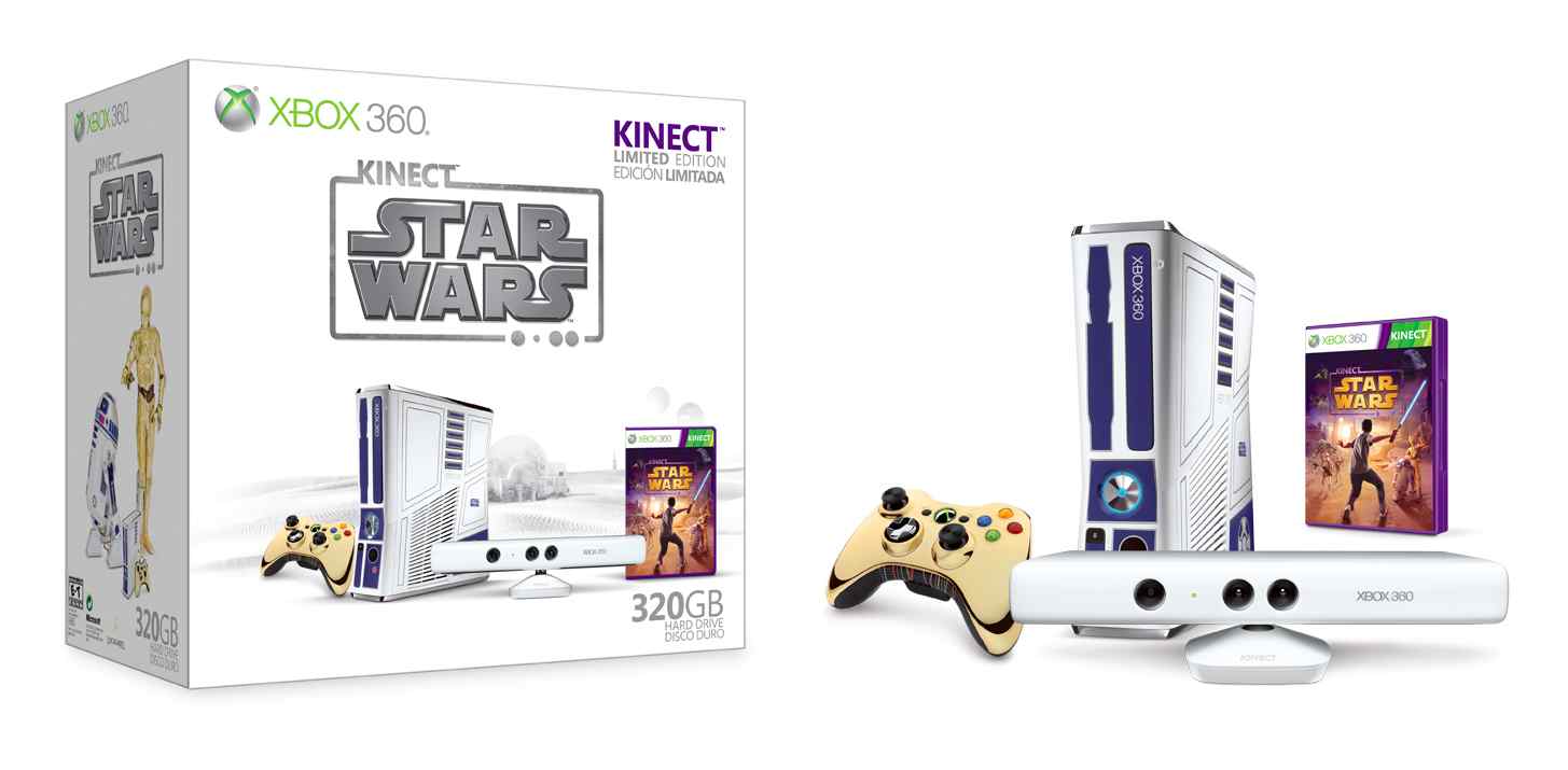 Consola Xbox 360 320 Gb Blanca Kinect Blanco Kinect Star War
